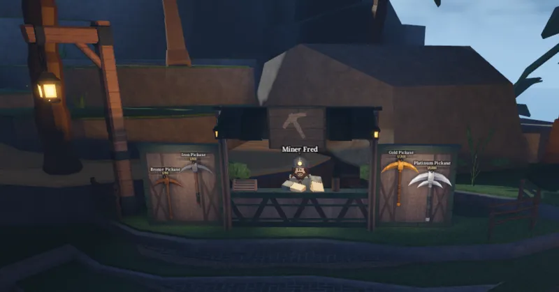 Miner Fred's Shop in The Forge